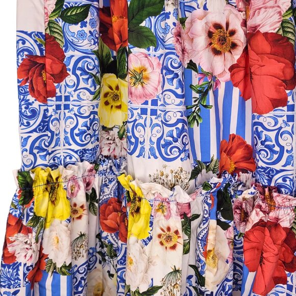 Boston Proper Floral Tiered Maxi Skirt Size Small - Picture 2 of 4